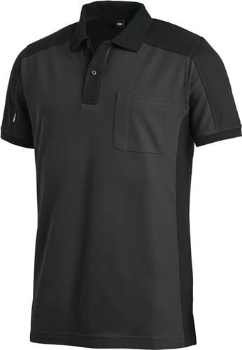 FHB Poloshirt KONRAD Größe XL anthrazit / schwarz - 91490-1220-XL