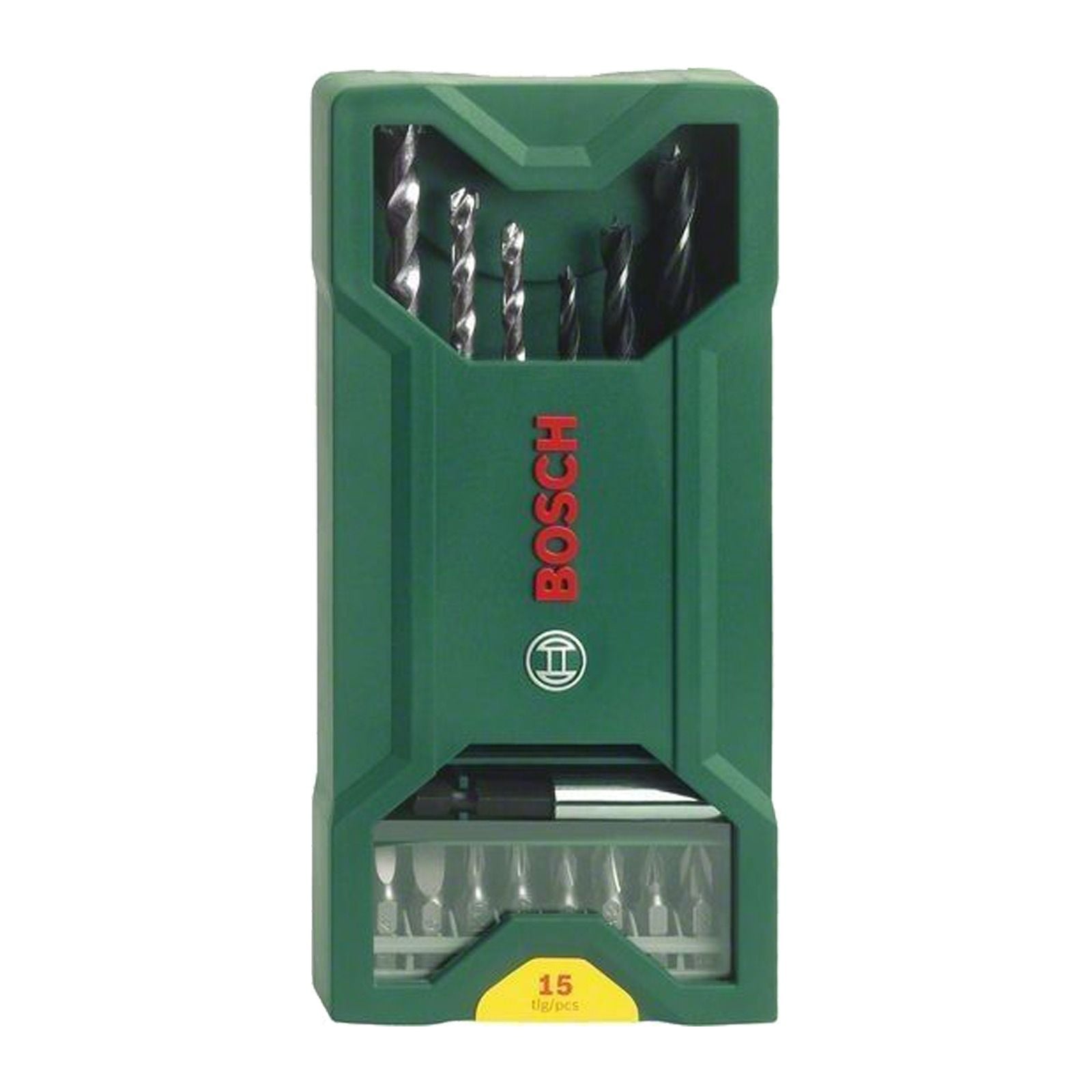 Bosch Mini-X-Line Mixed-Set, 15tlg., 3 Stein-, 3 Holzbohrer, 8 Schrauberbits - 2607019579