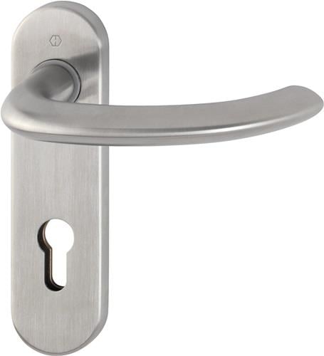 HOPPE Kurzschildgarnitur Mar.E1138Z/353K VA F69 PZ rd Drückergrt - 3042265