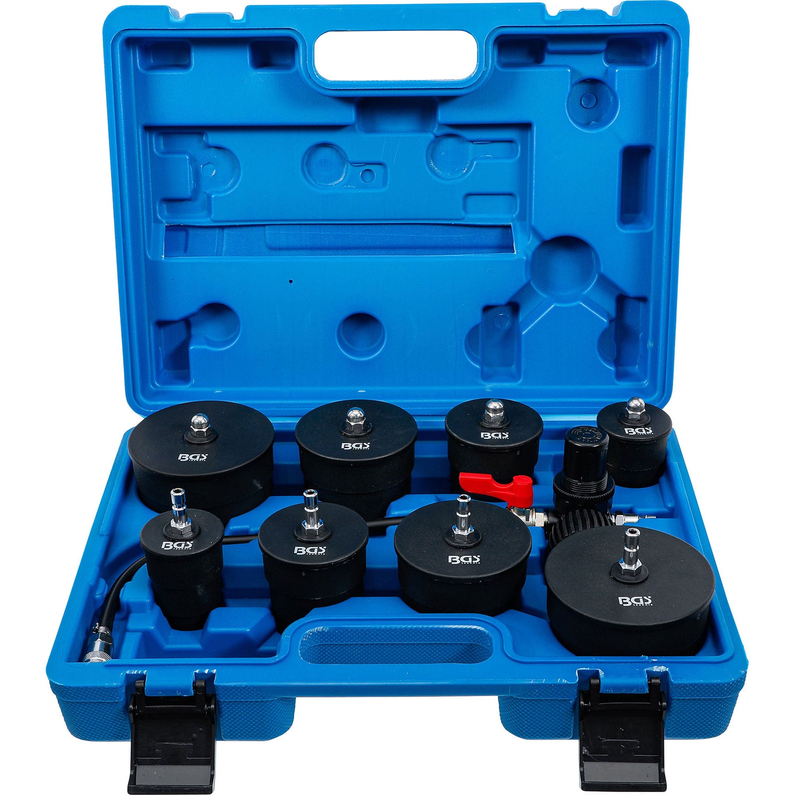 BGS Turbolader-Ladeluft-System-Prüfkoffer-Satz 9tlg. - 70339