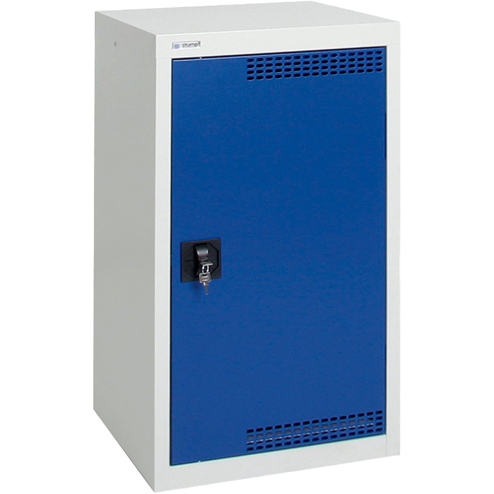 Stumpf Umweltschrank BP-1 lichtgrau / enzianblau + 2 Auffangwannen - 7591074