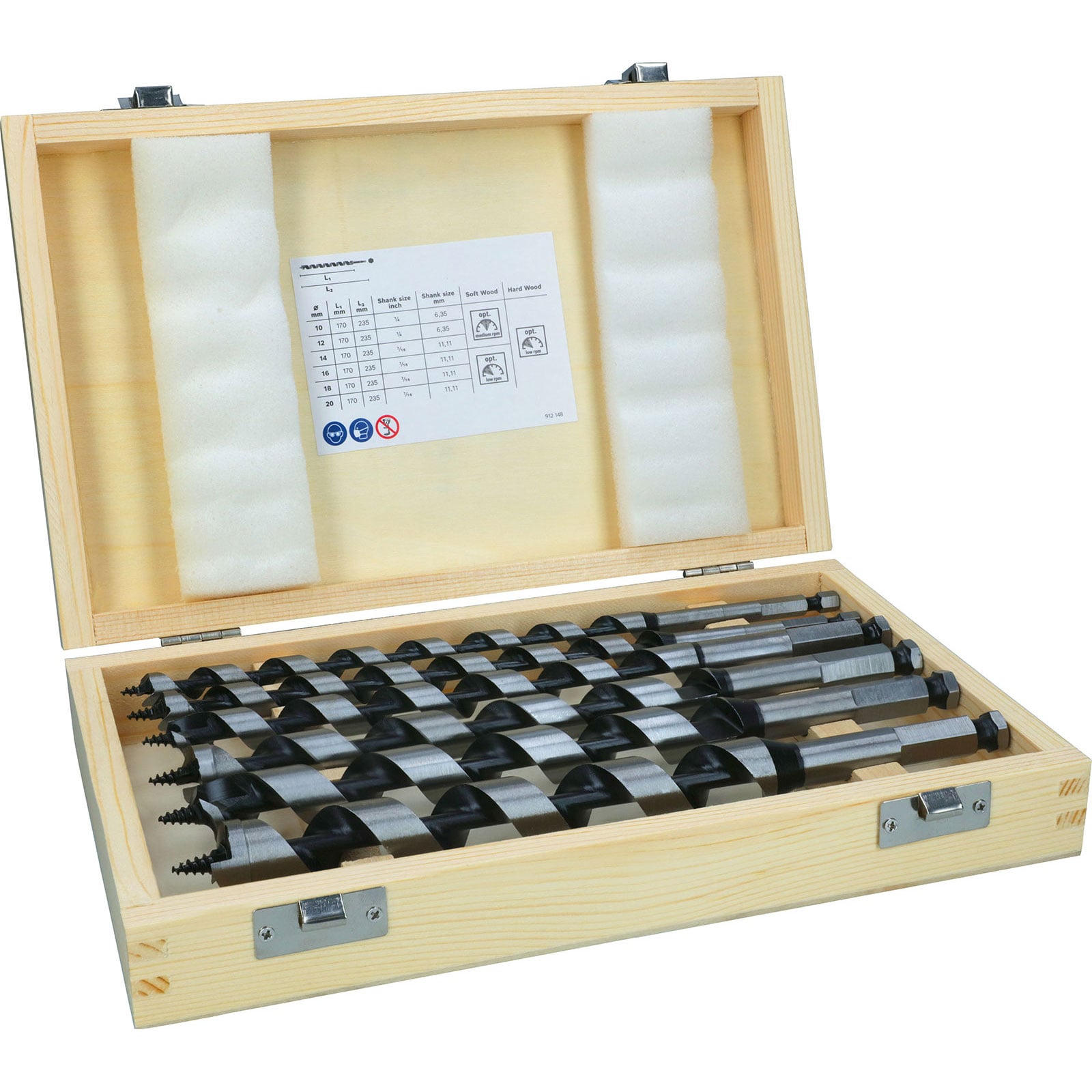 Bosch PRO Wood Holzschlangenbohrer-Set 6-tlg. - 2607019322