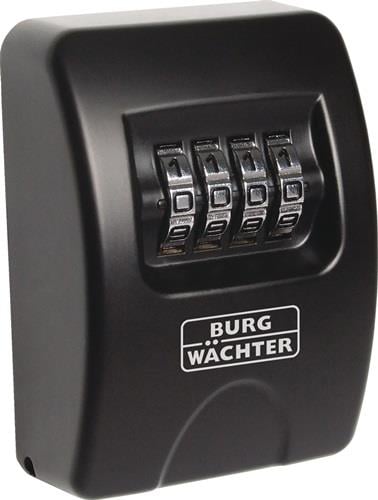 BURG-WÄCHTER Schlüsseltresor Key Safe 10 H85xB61xT39mm Zahlenschl.Anz.Hak.1 - KEYSAFE 10 SB