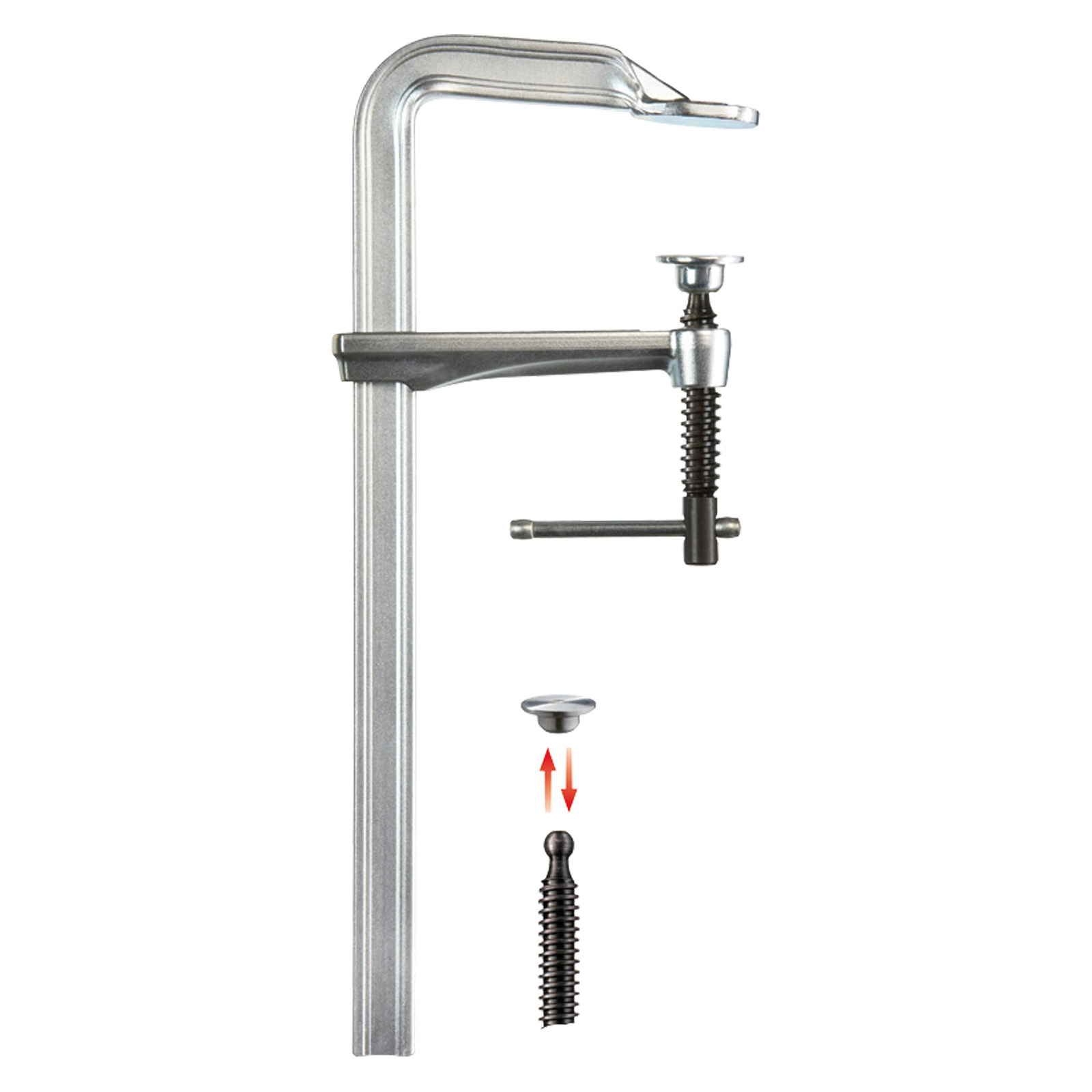 Bessey Ganzstahl-Schraubzwinge GZ mit Knebelgriff