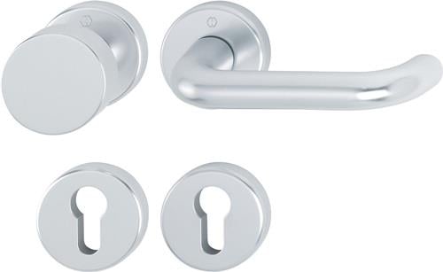 HOPPE Rosettengrt.Paris 58/42KV/42KVS/138L Alu.F1 rd.PZ DIN L/R fl.D/K - 3389251