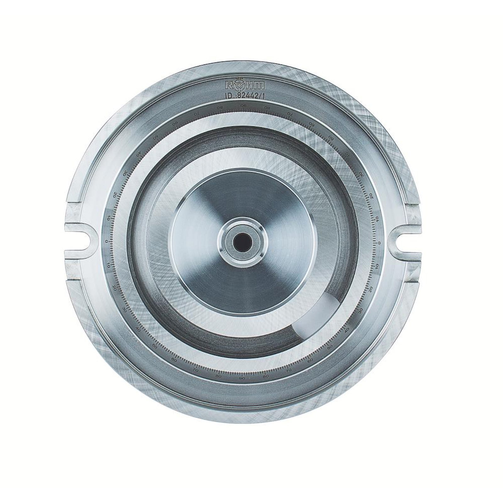 Röhm Standard-Drehplatte, Größe 4, mit Befestigungsschrauben und Nutensteinen - 082443