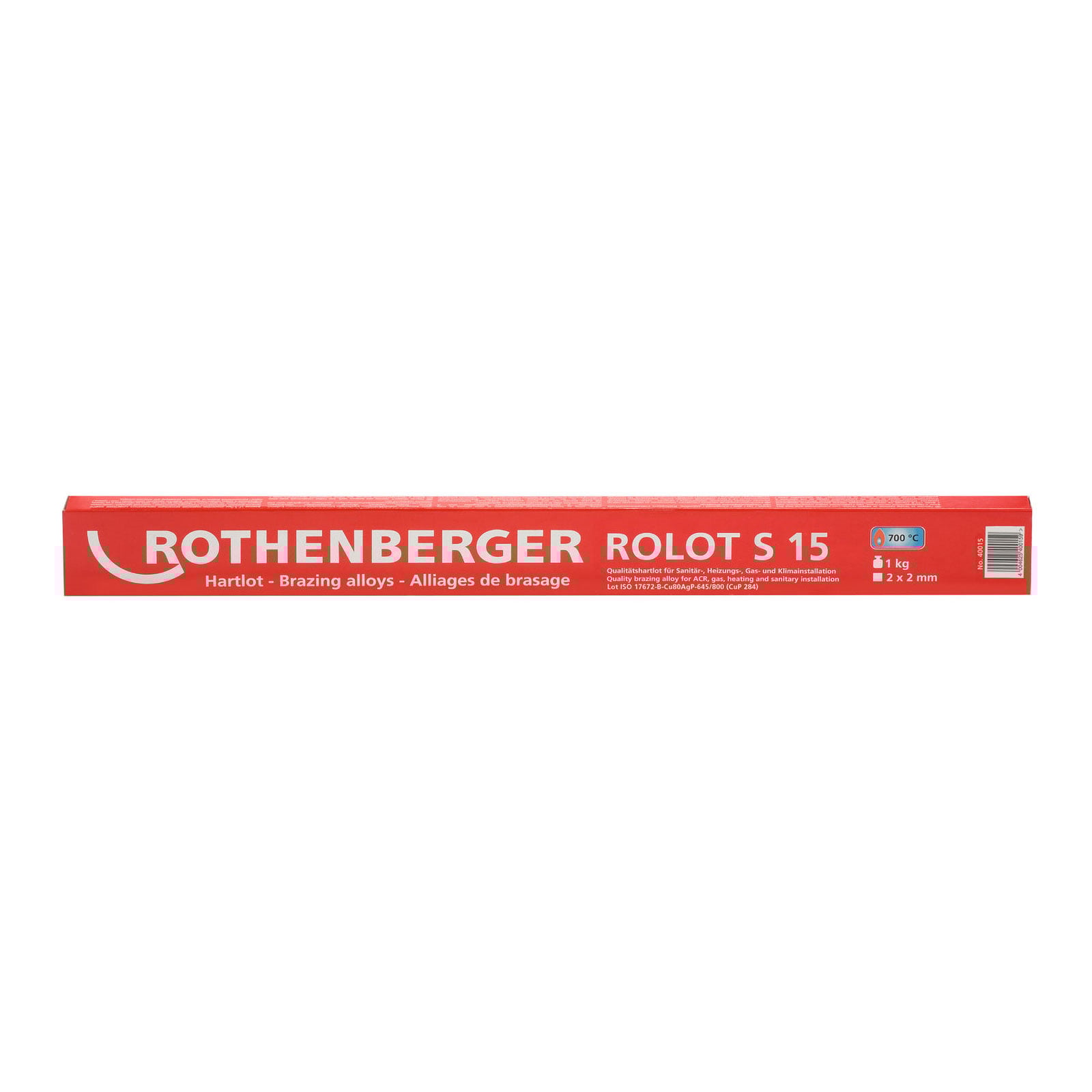 ROTHENBERGER ROLOT S15,nach ISO 17672, 2x2x500mm, 1kg - 40015
