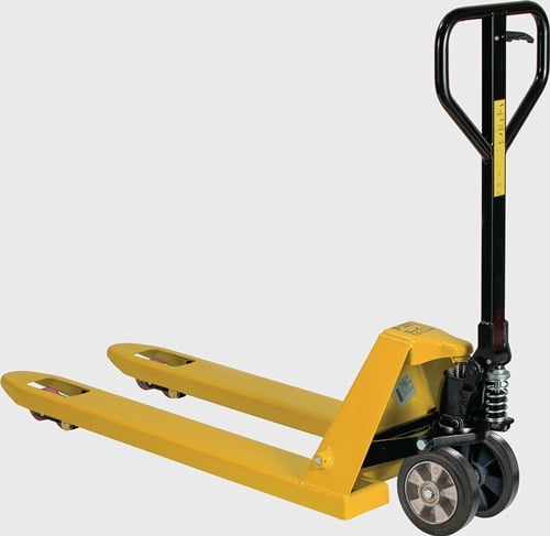 Gabelhubwagen Gabel-L.1150mm Trgf.2200kg STA signalgelb Vollgummi/Polyurethan - TAB410V00LA