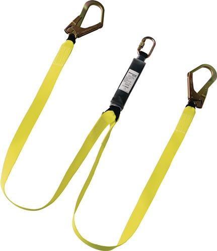 Bandfalldämpfer H100 TWIN Lanyard Rebar Hook L.1,8m EN354,EN 355