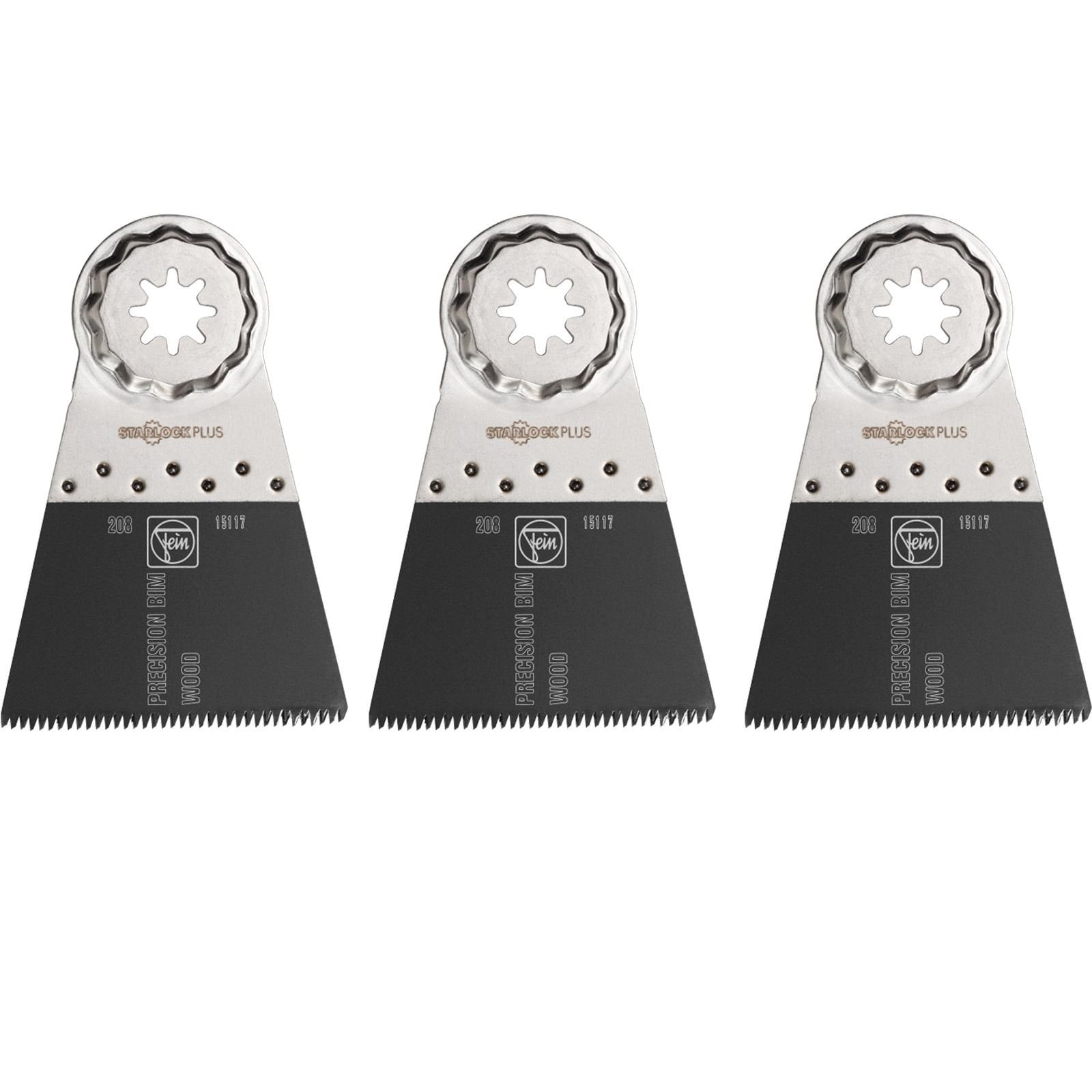 Fein 3x E-Cut Precision BIM-Sägeblatt StarlockPlus 65 mm - 63502208220