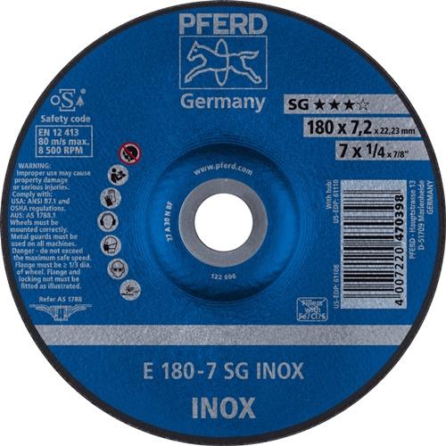 PFERD Schruppscheibe SG INOX D 180 x S 7,2 mm - 62217632