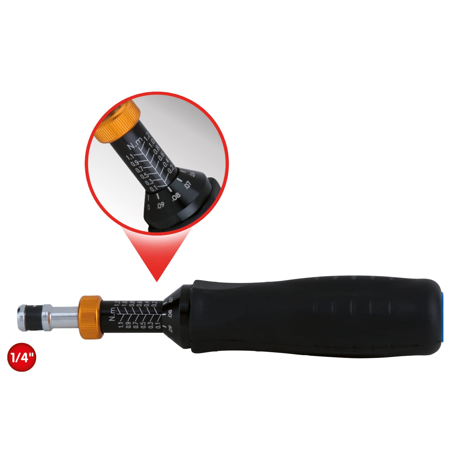 KS TOOLS 1/4" Drehmomentschraubendreher 10 - 120 cNm - 516.3250