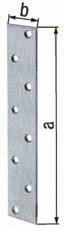 GAH Alberts Flachverbinder L 170 mm B 30 mm S 3 mm Stahl sendzimirverzinkt - 333904