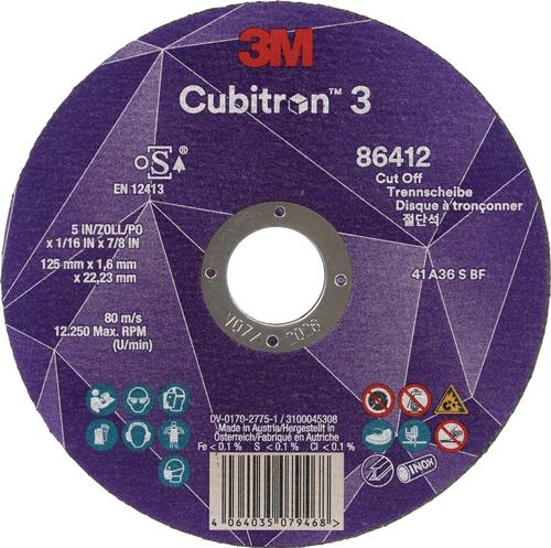 Trennscheibe Cubitron™ 3 D125x1,6mm ger.3M™ Cubitron™ 3 Bohr.22,23mm 3M