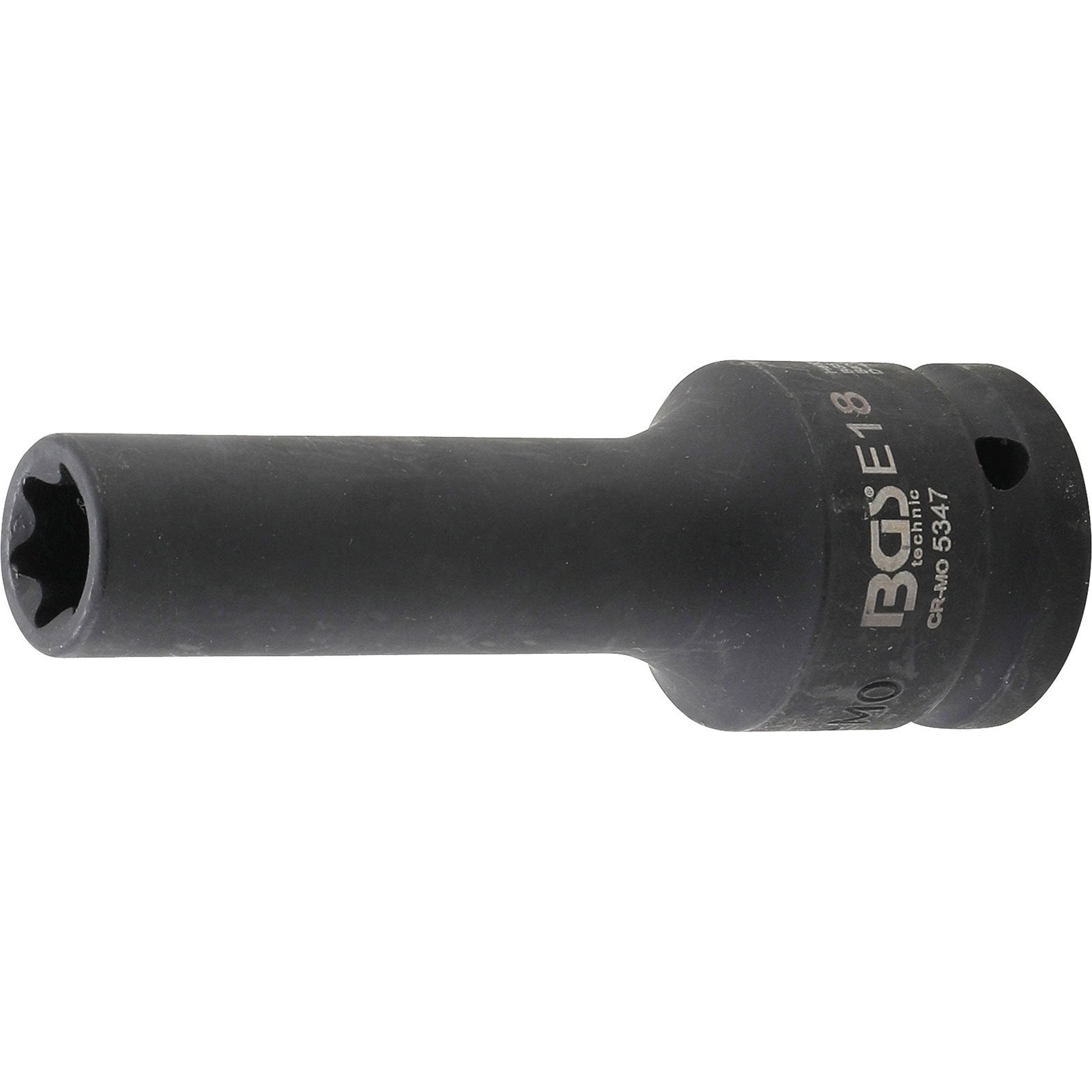 BGS Kraft-Steckschlüssel-Einsatz E-Profil, tief Antrieb Innenvierkant 20 mm (3/4") SW E18 mm - 5347