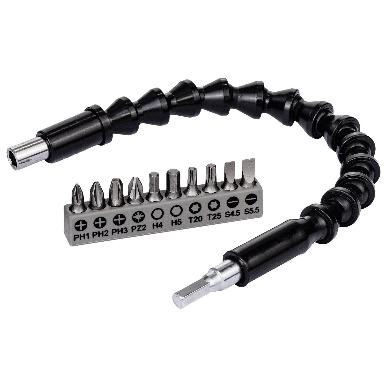 Bosch Bit Set 11tlg. mit flexibler Verlängerung aus Kunststoff 300 mm - 2608522377 Bosch Bit Set 11tlg. mit flexibler Verlängerung aus Kunststoff 300 mm - 2608522377