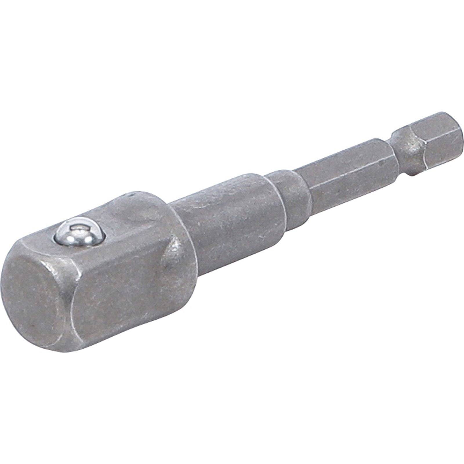 BGS Adapter für Bohrmaschinen Antrieb Außensechskant 6,3 mm (1/4") / Abtrieb Außenvierkant 12,5 mm (1/2") - 9685-3