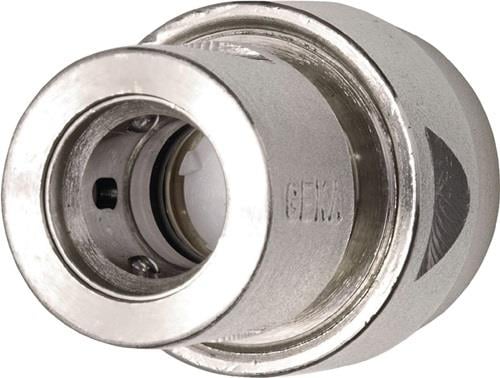 GEKA Schlauchstück Wasserstop GEKA plus-Stecksystem Messing vernickelt Schlauchgröße 19 mm - 46.0743.8