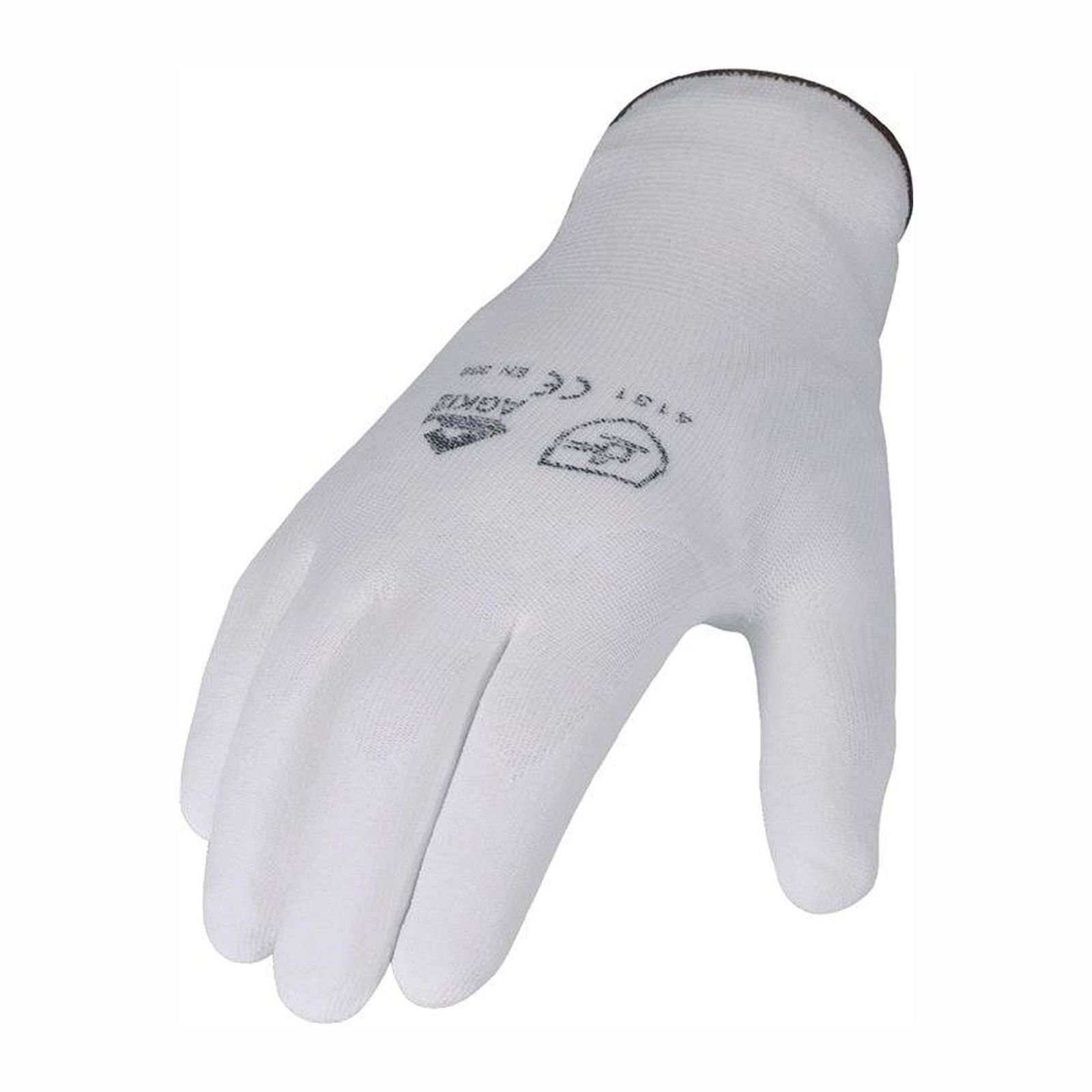 ASATEX 12 Paar Handschuhe weiß