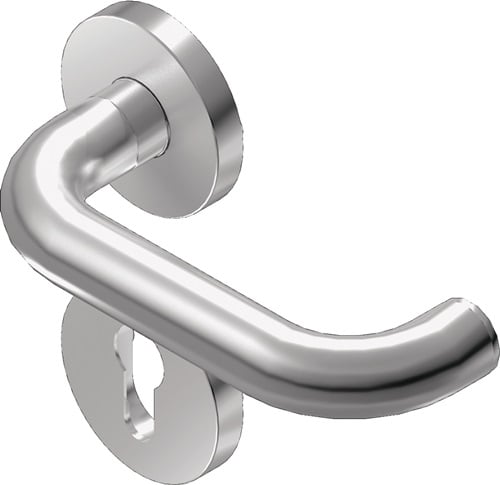 BKS Rosettenhalbgarnitur Rondo H1.0 VA EST 4-KT.8mm - B-70100-00-0-8