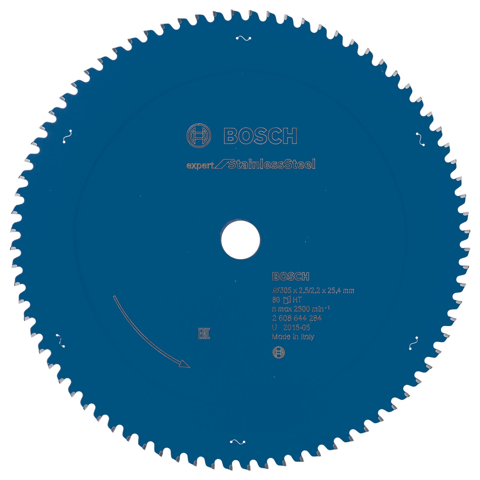 Bosch Kreissägeblatt Expert for Stainless Steel für Kapp- und Gehrungssägen 305 x 25,4 x 2,5 mm 80 Zähne - 2608644284