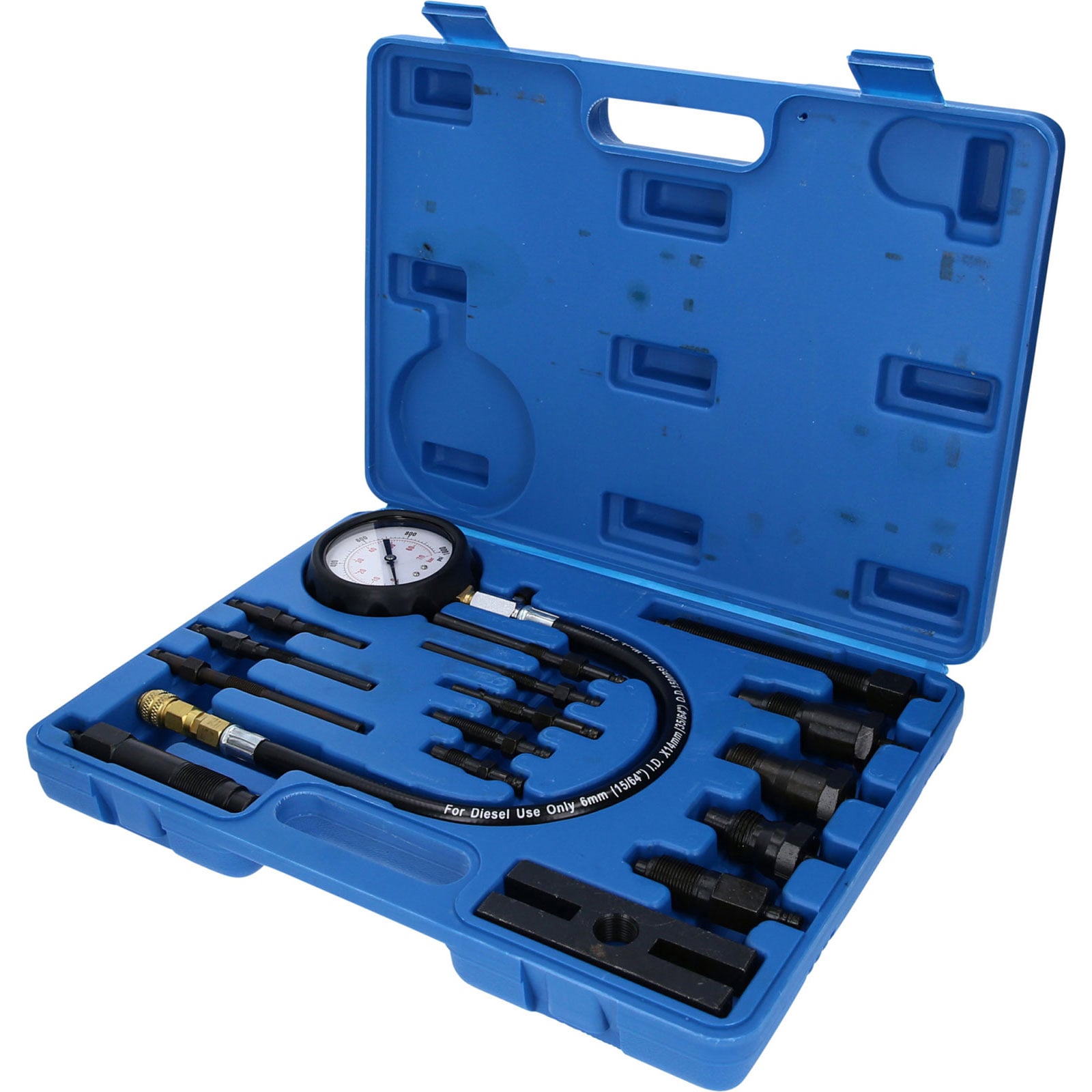 BRILLIANT TOOLS Kompressionstester-Satz für Diesel Motoren 18tlg. - BT581000