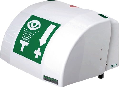 B-SAFETY Augendusche PremiumLine m.Auffangbecken+Abdeck.Wm.3/8 AG Zoll - BR 850 005