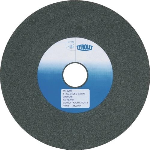 TYROLIT Schleifbockscheibe Ø 125 x B 20 x 32 mm Körnung 80 Siliciumcarbid - 2529
