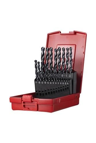 Spiralbohrersatz A190 DIN 338 TypN D.1/16-3/8 "x1/64 " HSS 21tlg.Ku.-Kass.DORMER