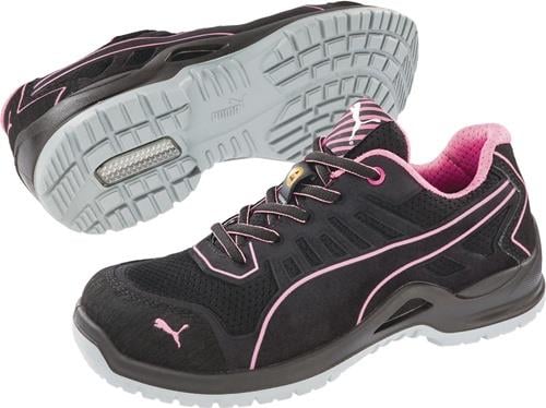 PUMA Damensicherheitsschuh Fuse TC Pink Wns Low Größe 40 schwarz / pink - 64.411.0-40