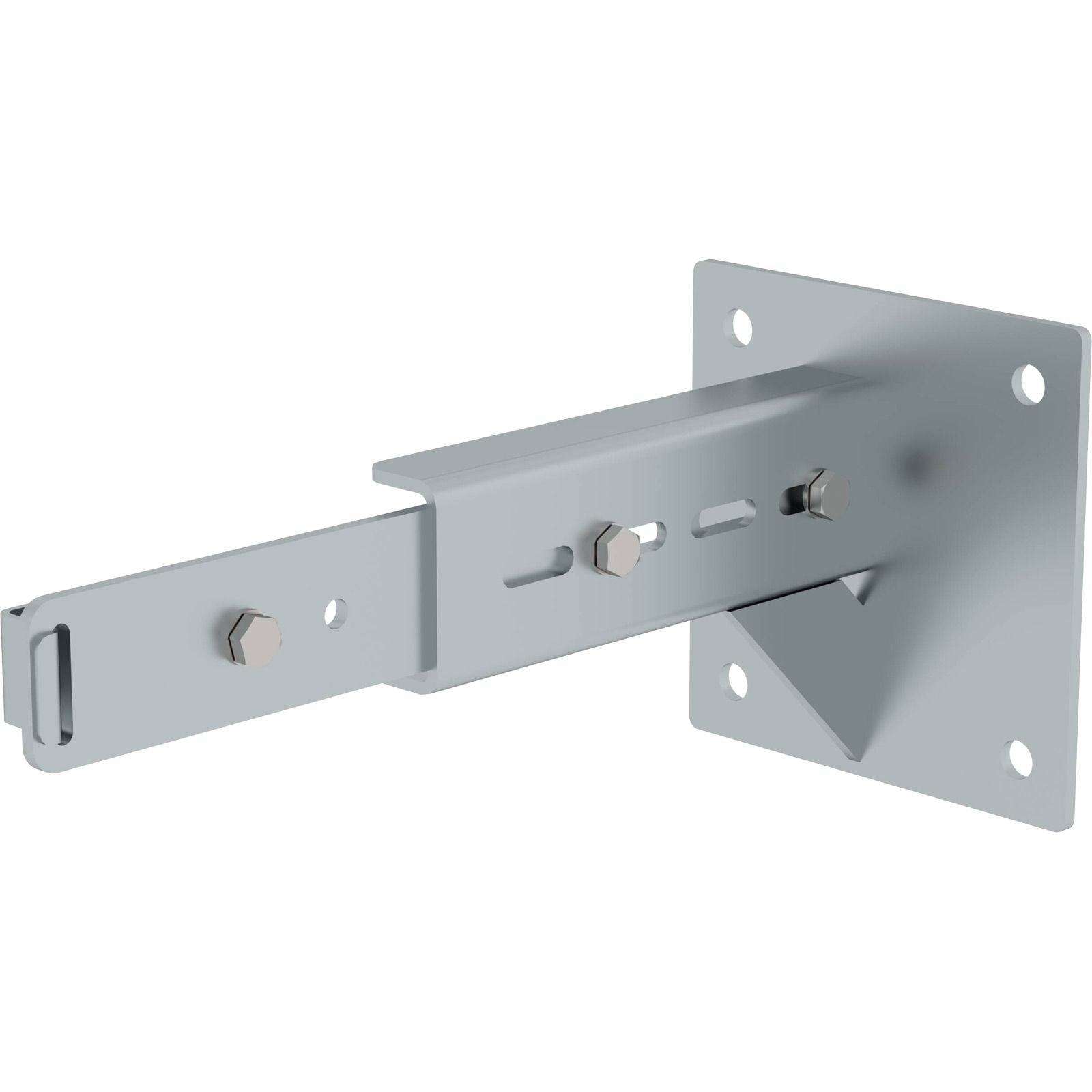 Günzburger Steigtechnik Wandhalter mit Klemmbügel verstellbar Stahl verzinkt 375 - 500 mm - 063269