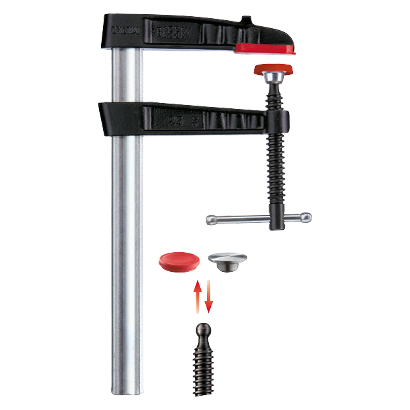 Bessey Temperguss-Schraubzwinge 250 x 120 mm - TG25K