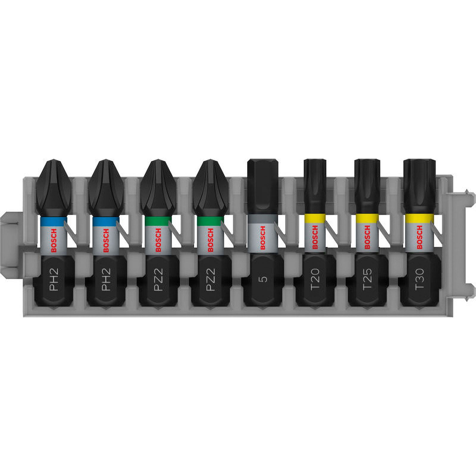 Bosch PRO Impact Mixed Pack PH2(x2); PZ2(x2); H5; T20; T25; T30 25 mm 8-tlg. - 2608521U62