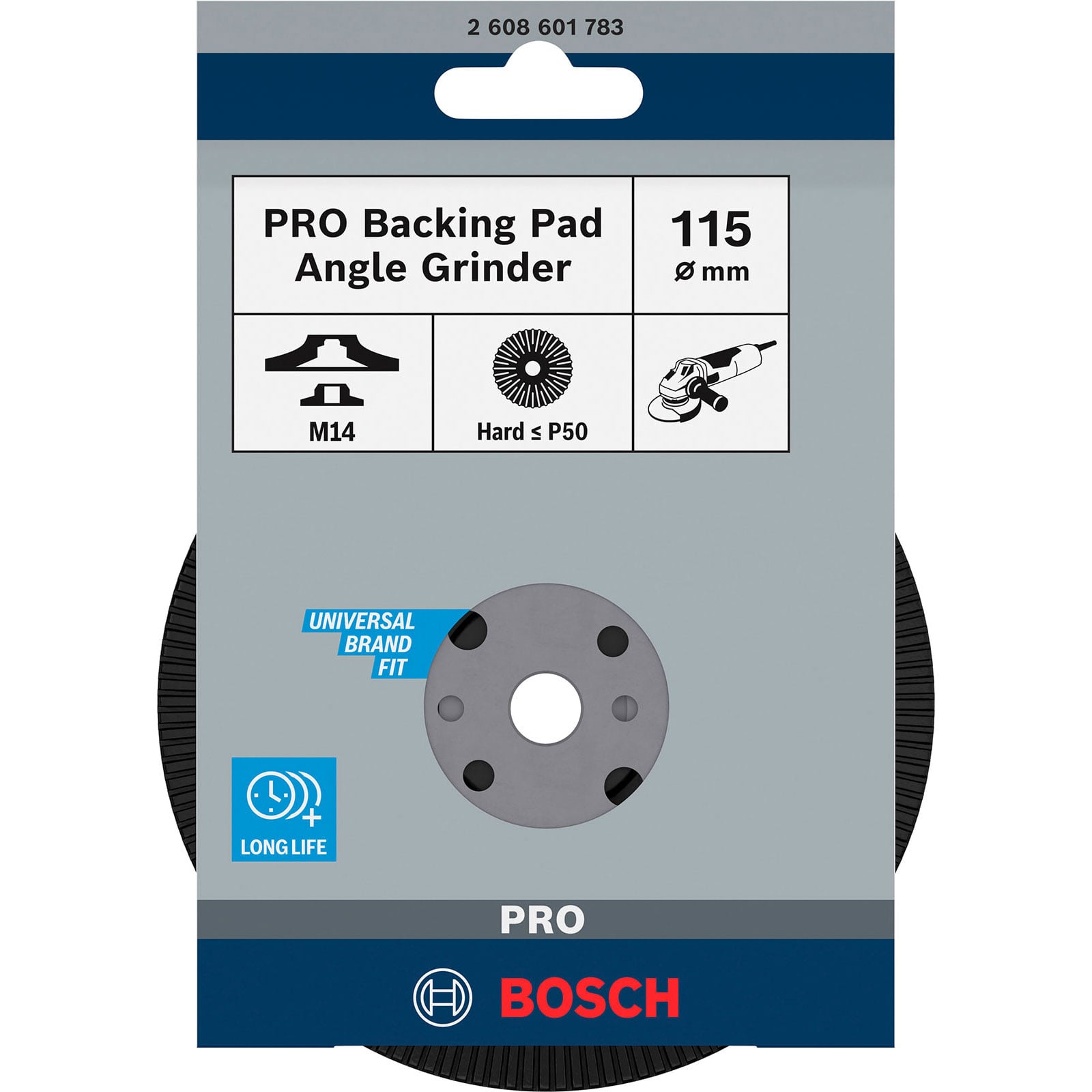 Bosch PRO Backing Pad hart 115 mm M14 hart - 2608601783