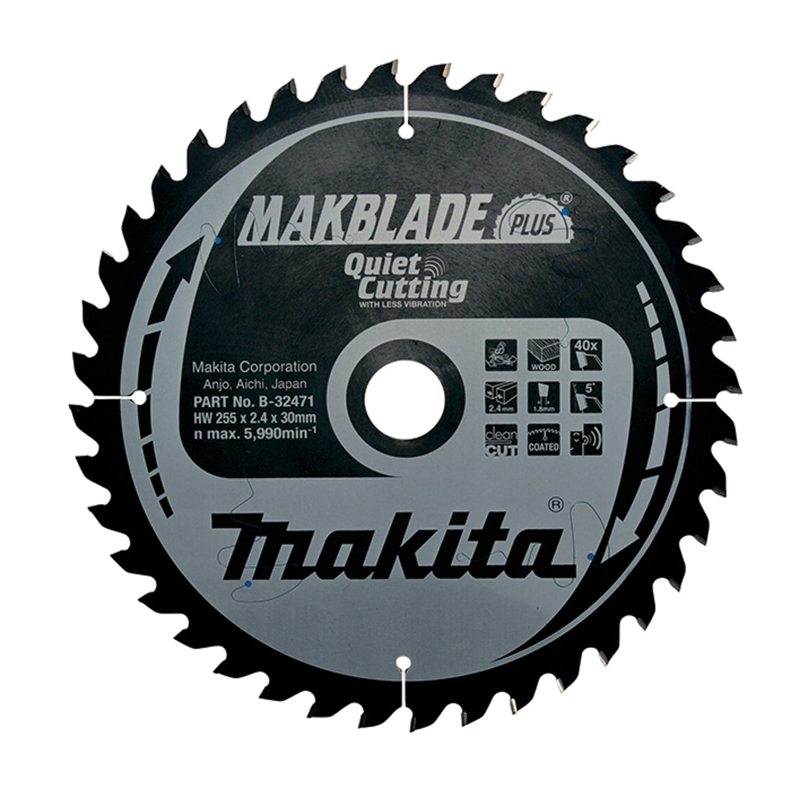 Makita MAKBLADE Sägeblatt 255x30x40Z - B-32471