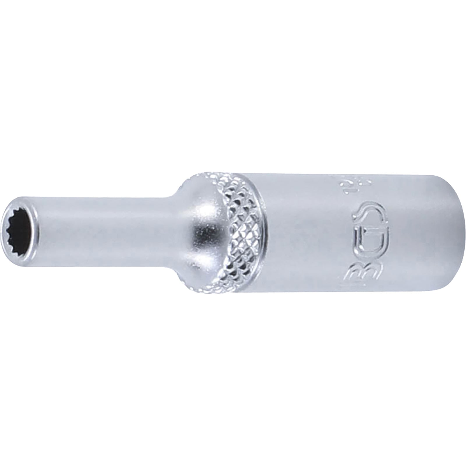 BGS Steckschlüssel-Einsatz Zwölfkant tief Antrieb Innenvierkant 6,3 mm (1/4") SW 4 mm - 10702