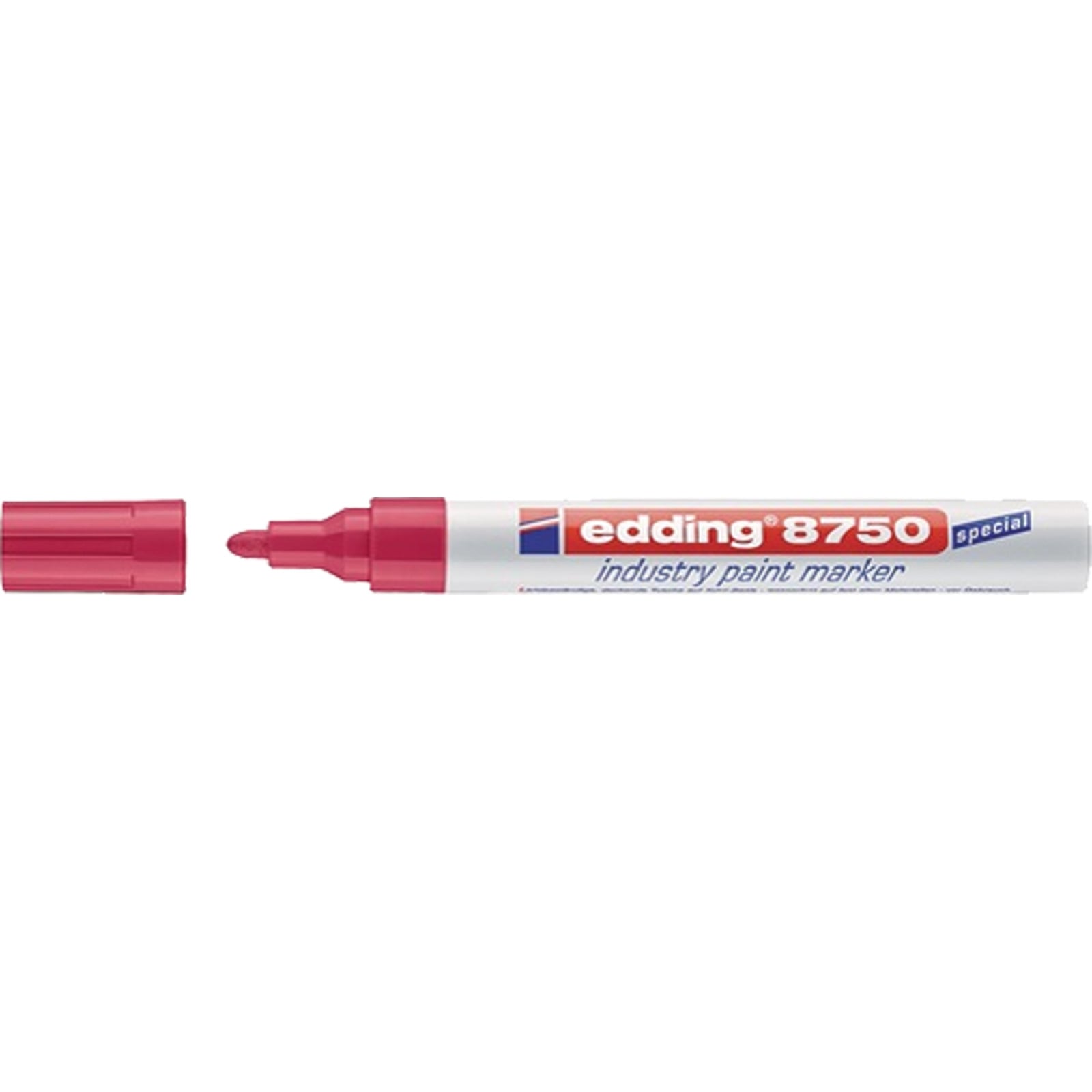 edding Industrie-Lackmarker 8750 rot Strich-B. 2-4 mm Rundspitze - 4-8750002