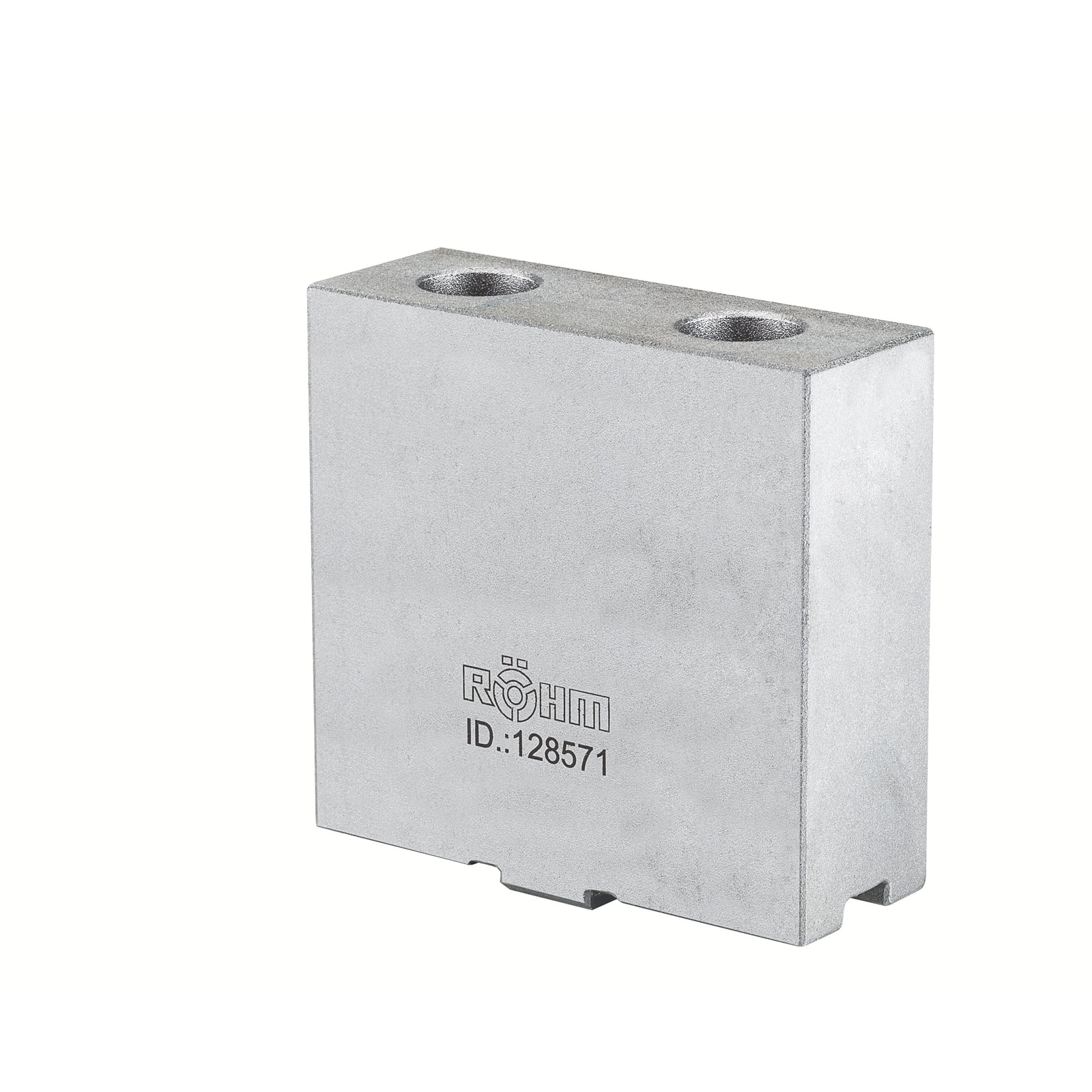 Röhm Aufsatzbacke AB in Sonderhöhe, Größe 350+400, 3-Backensatz, ungehärtet, 16MnCr5, Hoehe 120 - 110628