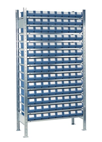 Steckregal H2000xB1.000xT300mm Grundregal 14 Stahlböden 112 x 1 - 9000453750