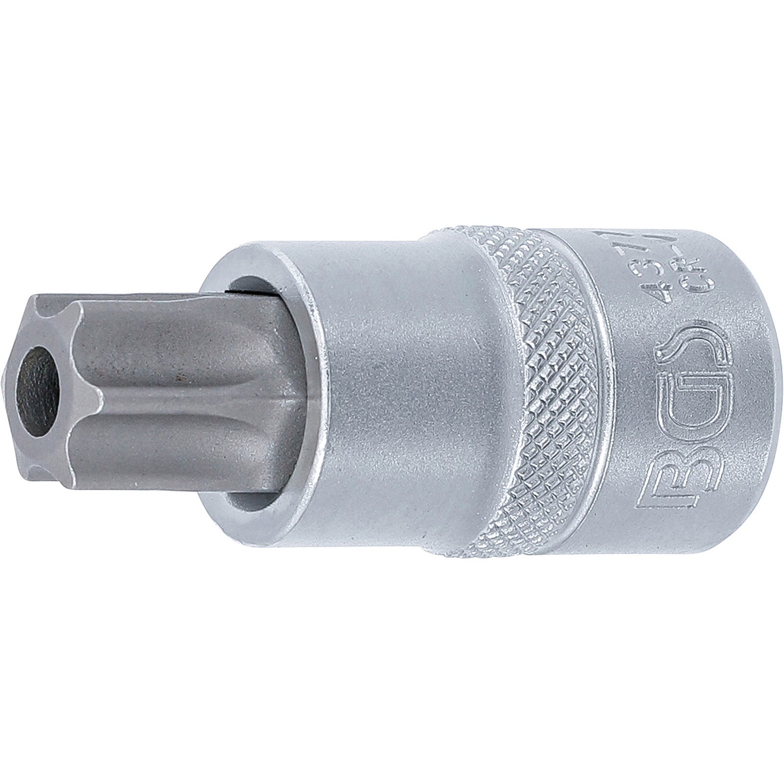 BGS Bit-Einsatz Antrieb Innenvierkant 12,5 mm (1/2") T-Profil (für Torx) mit Bohrung T70 - 4377