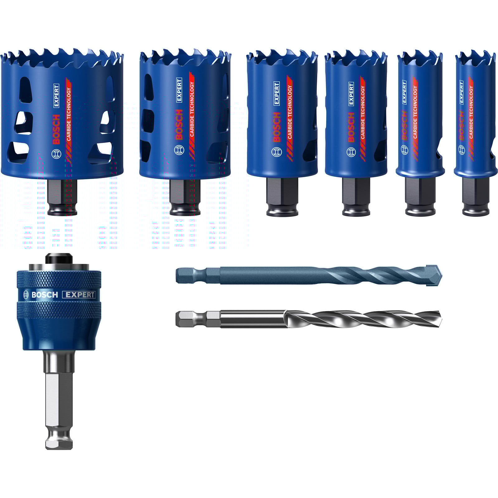 Bosch Expert Tough Material Lochsäge-Set 22/25/35/40/51/68 mm 9tlg. - 2608900446