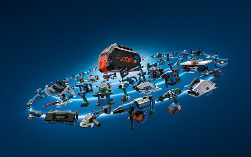 Bosch ProCore 18V Akku und kompatible Elektrowerkzeuge – One Battery Fits All
