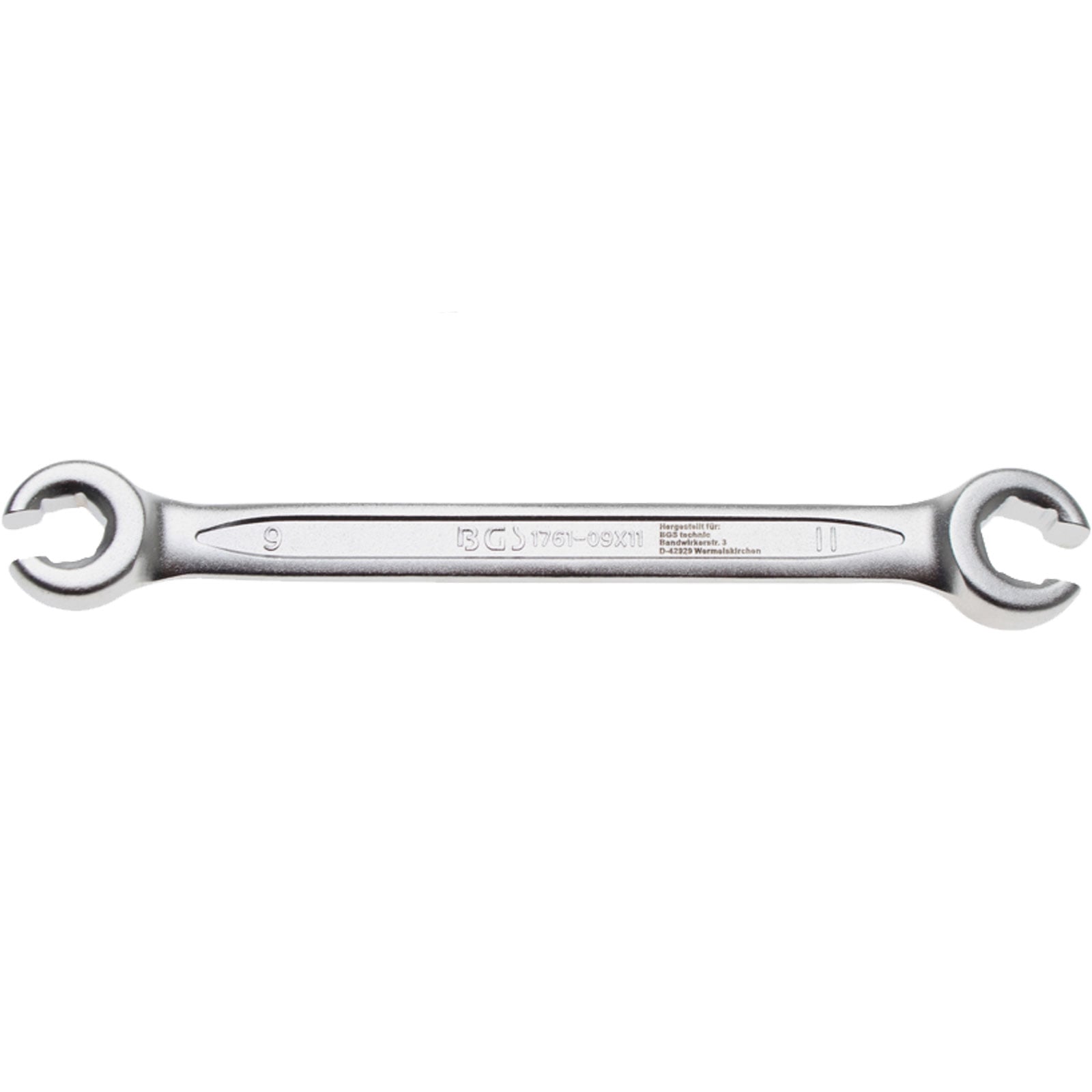 BGS Offener Doppel-Ringschlüssel SW 9 x 11 mm - 1761-9x11