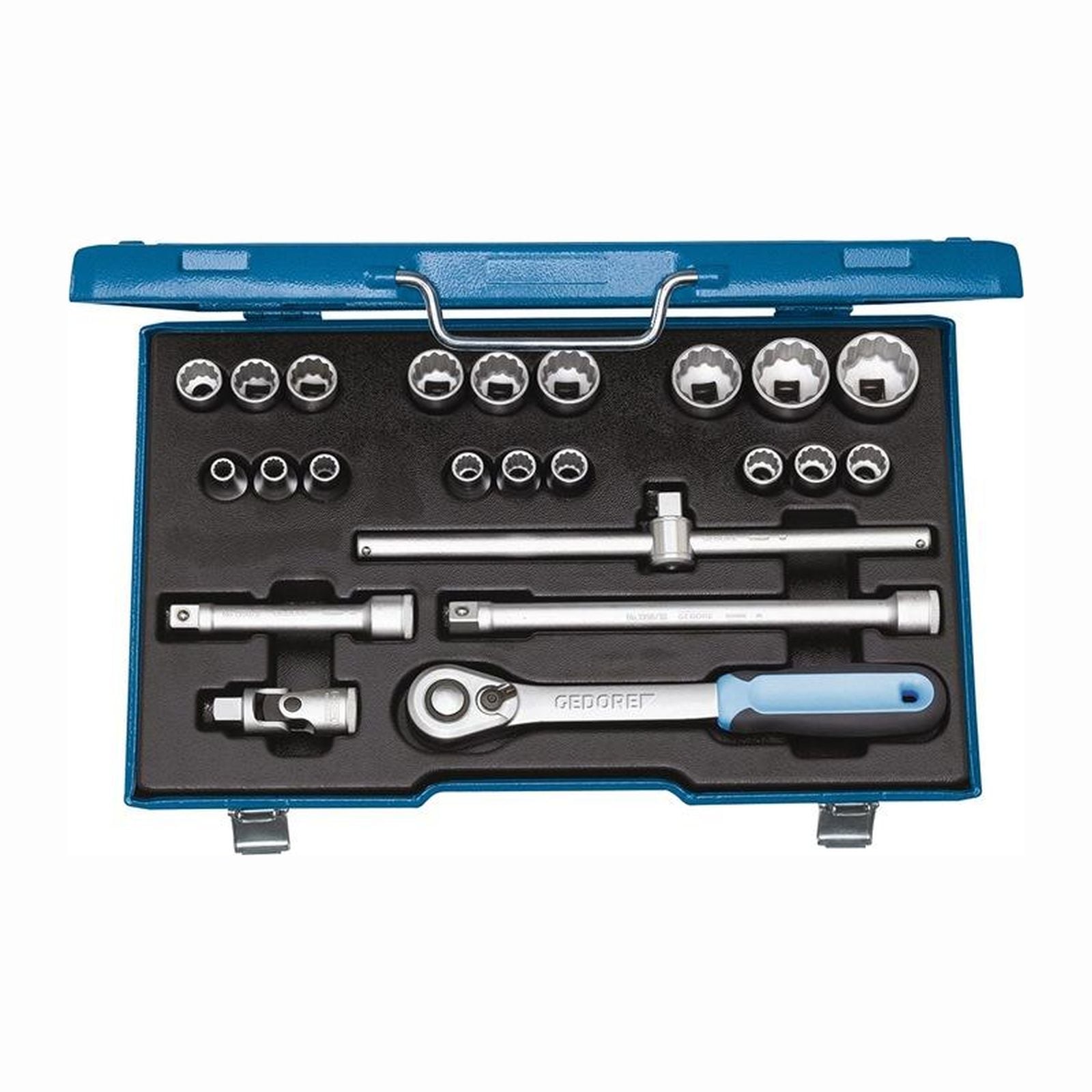 Gedore Steckschlüsselsatz D19 EMU-20 23tlg. 1/2″ SW 8-32 mm Anzahl Zähne 60 12-kant - 2545845