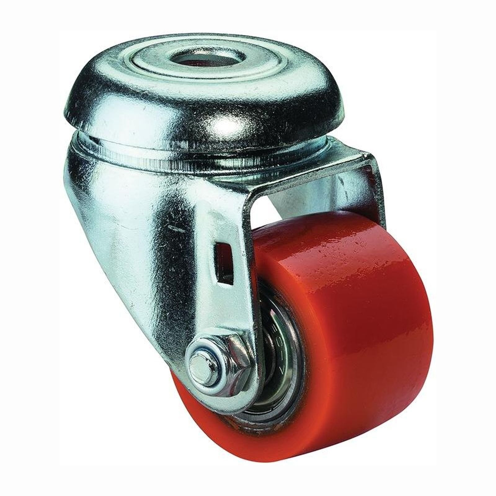 BS Rollen Lenkrolle mit Rückenloch Polyurethan Kugellager 35 mm 100 kg - A601.C10.035