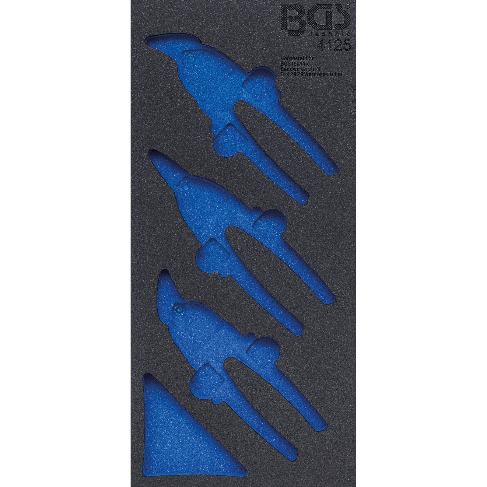 BGS Werkstattwageneinlage 1/3 leer für Art. 4125 - 4125-1