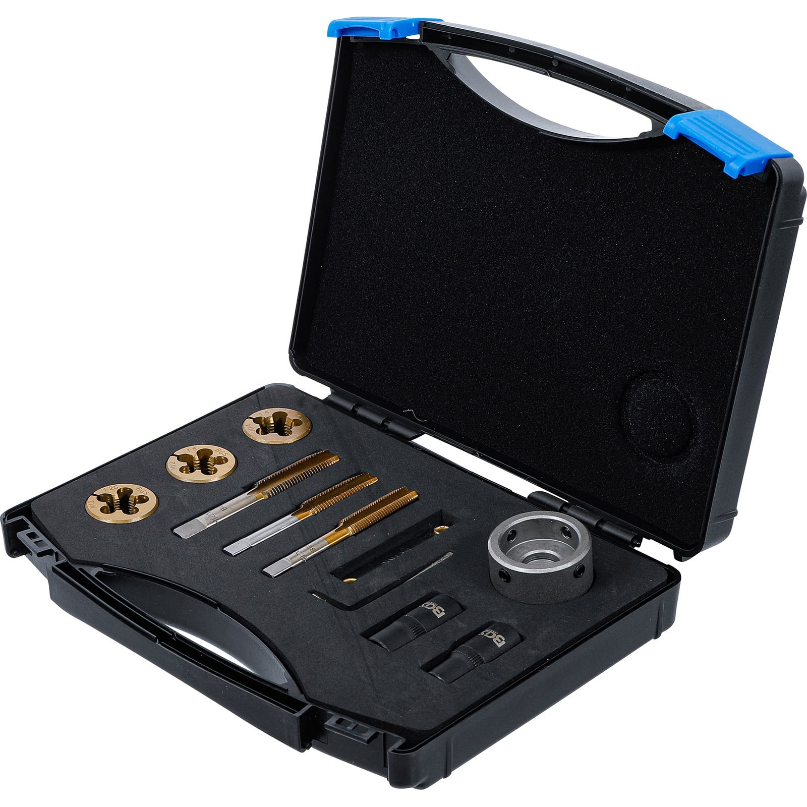 BGS Gewindebohrer- / Schneideisen-Satz für Radmuttern und Bolzen 12tlg. - 71039