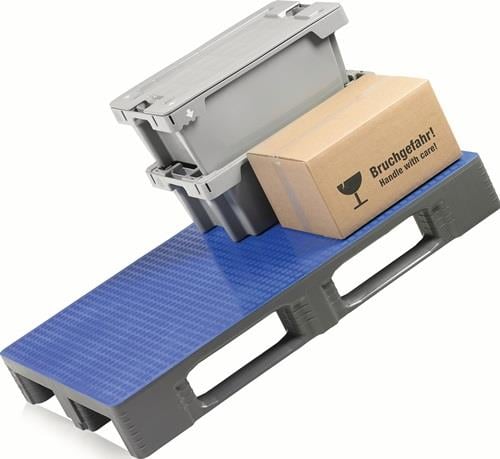 CRAEMER Kunststoffpalette L1200xB800xH160mm 3 Kufen geschl.HDPE - 87065899