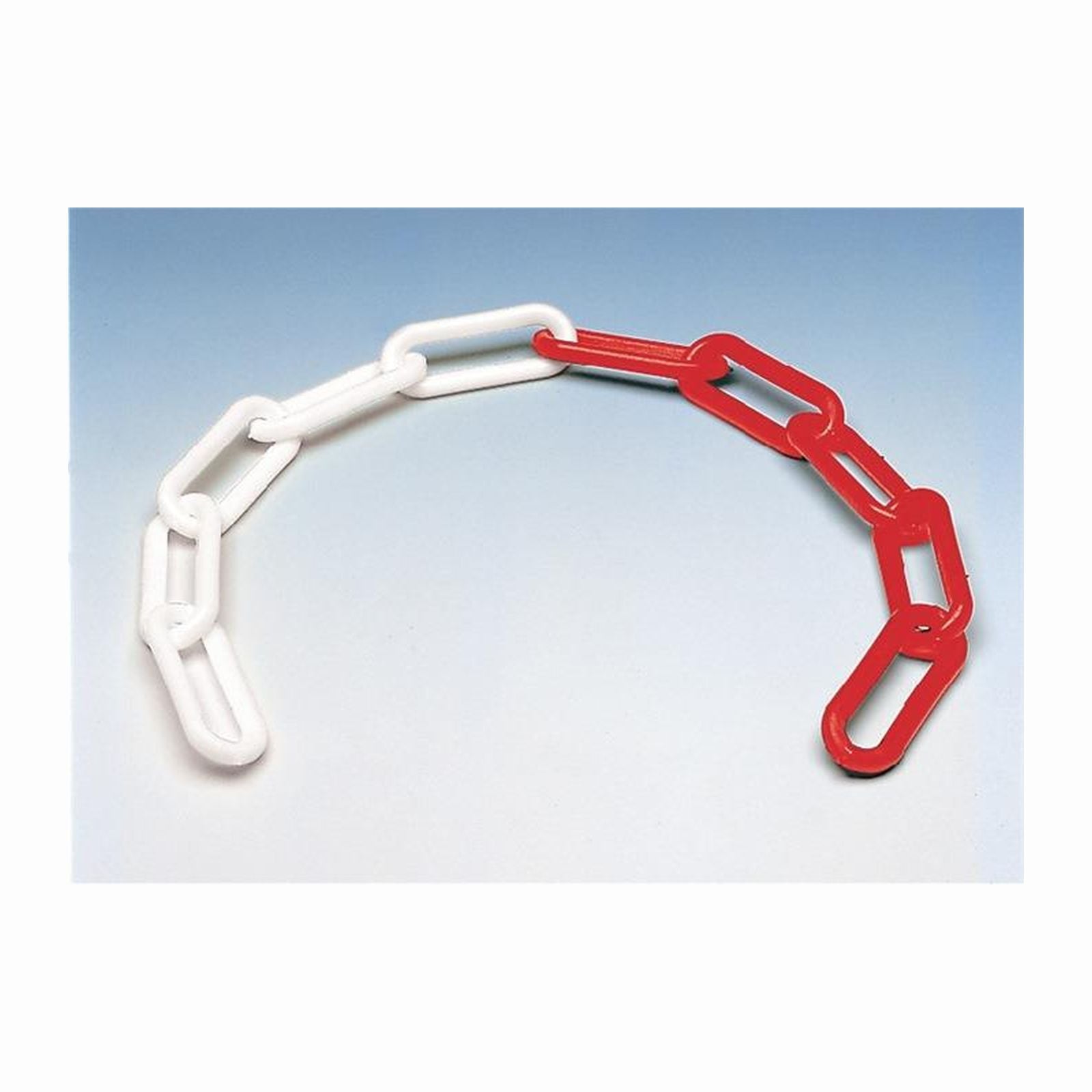 Absperrkette Kunststoff rot/weiß 6 mm - 433030060