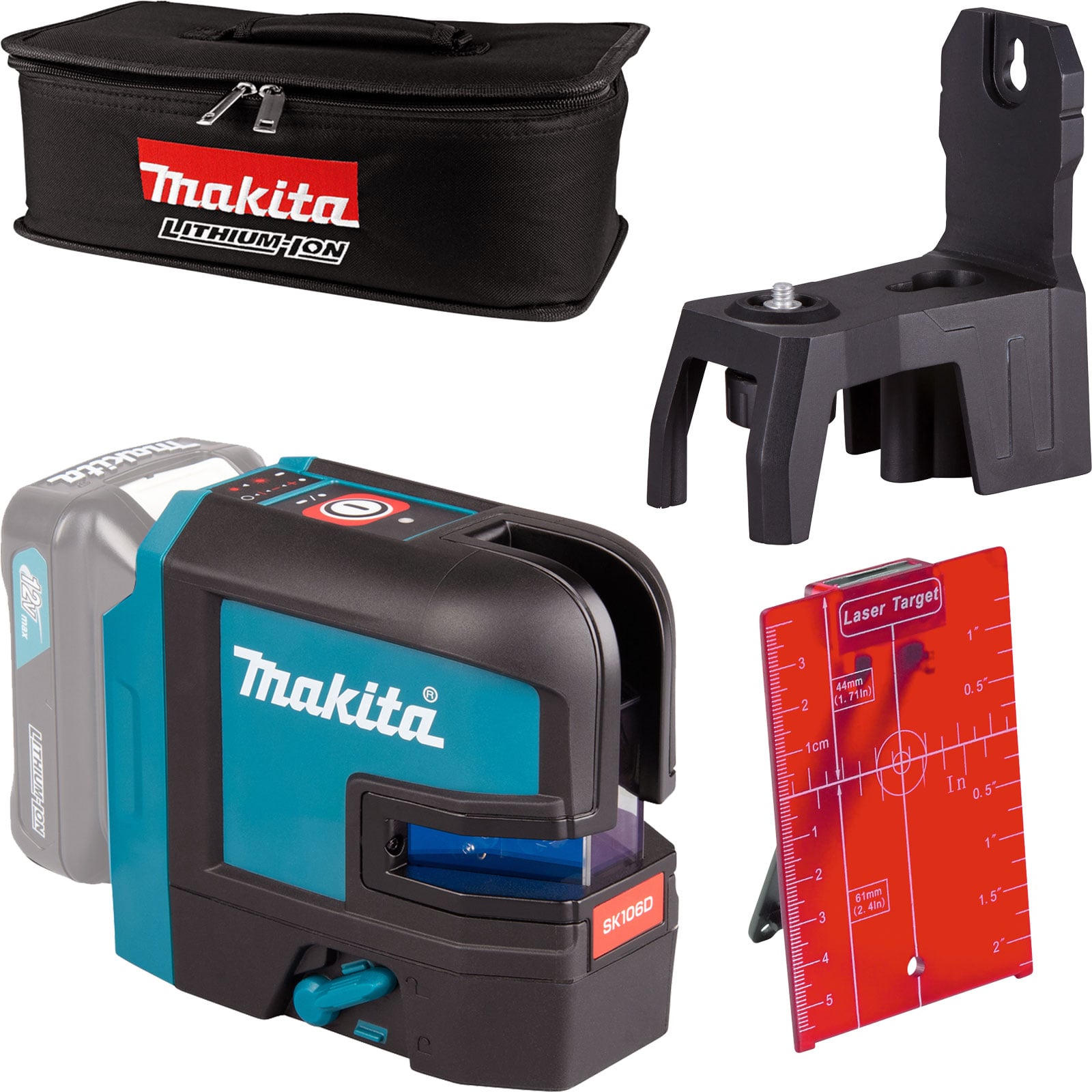 Makita SK106DZ Akku-Kreuz Linienlaser rot 12 V max.  Solo
